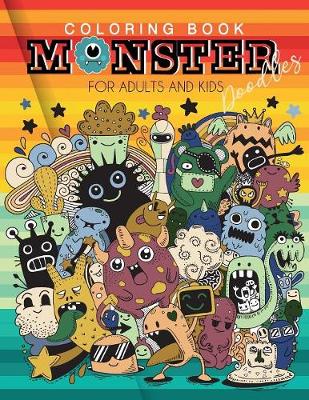 Book cover for Coloring book Monster Doodles for Adults and Kids