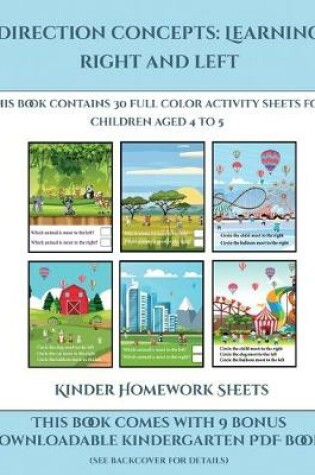 Cover of Kinder Homework Sheets (Direction concepts - left and right)