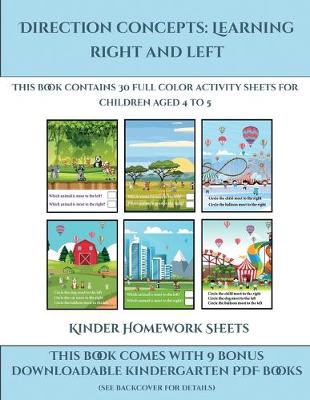 Cover of Kinder Homework Sheets (Direction concepts - left and right)