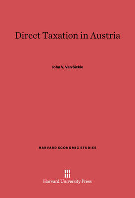 Book cover for Direct Taxation in Austria