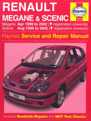 Book cover for Renault Megane and Scenic (99-02) Service and Repair Manual