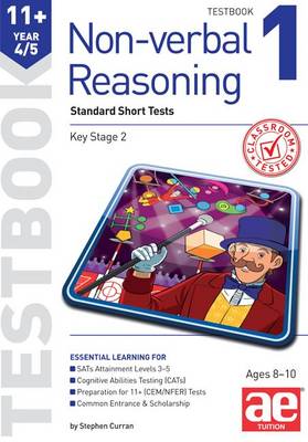 Book cover for 11+ Non-verbal Reasoning Year 4/5 Testbook 1