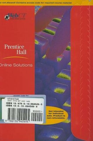 Cover of WebCT Standard Access Card