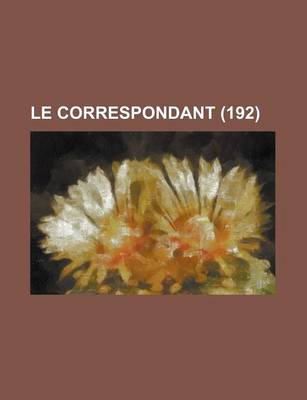 Book cover for Le Correspondant (192)