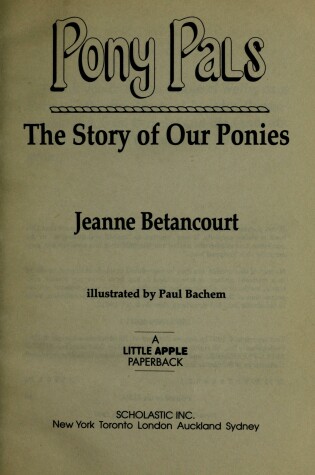 Cover of The Lives of Our Ponies