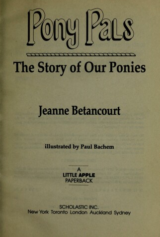 Cover of The Lives of Our Ponies