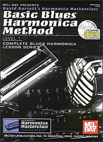 Book cover for Basic Blues Harmonica Method Level 1 Book/CD Set