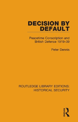 Book cover for Decision by Default