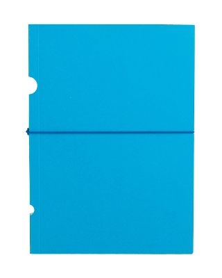 Book cover for Bright Blue (Buco) B6 Lined Notebook