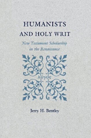 Cover of Humanists and Holy Writ