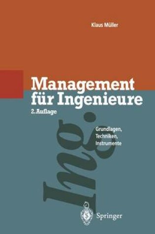 Cover of Management Fur Ingenieure