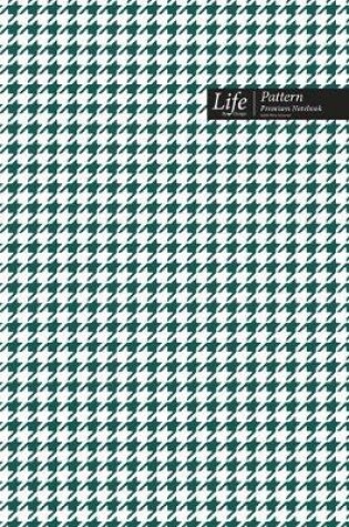 Cover of Checkered II Pattern Composition Notebook, Stylish Portable Write-In Journal (A5), 144 Sheets Olive Cover