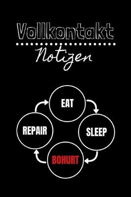 Book cover for Vollkontakt Notizen - Eat Sleep Bohurt Repair