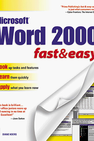 Cover of Word 2000 Fast and Easy