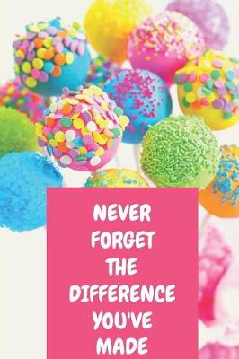 Book cover for Never Forget The Difference You've Made