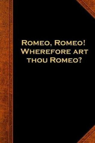 Cover of 2020 Daily Planner Shakespeare Quote Wherefore Art Thou Romeo 388 Pages