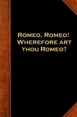 Book cover for 2020 Daily Planner Shakespeare Quote Wherefore Art Thou Romeo 388 Pages