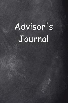 Cover of Advisor's Journal Chalkboard Design