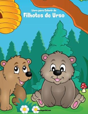 Book cover for Livro para Colorir de Filhotes de Urso