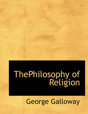 Book cover for Thephilosophy of Religion