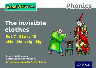 Book cover for Read Write Inc. Phonics: The Invisible Clothes (Grey Set 7 Storybook 13)