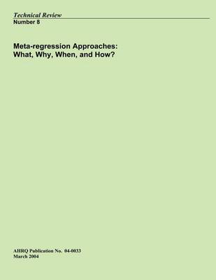 Book cover for Meta-Regression Approaches