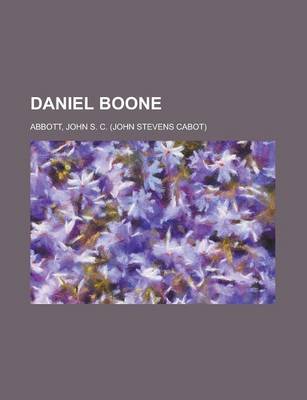 Book cover for Daniel Boone