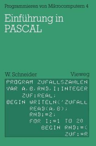 Cover of Einführung in PASCAL