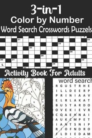 Cover of Color By Number, Word Search, and Crosswords puzzles