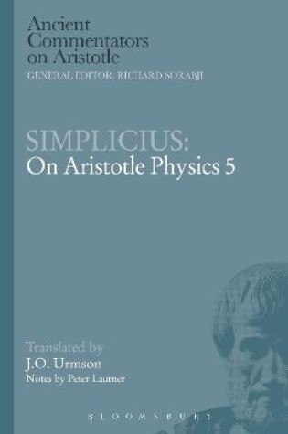 Cover of Simplicius: On Aristotle Physics 5