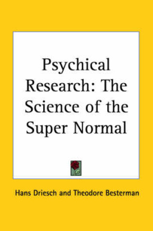 Cover of Psychical Research