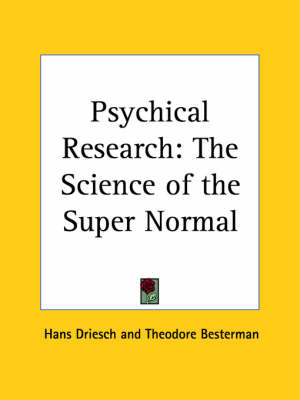 Book cover for Psychical Research