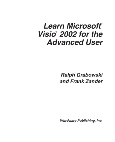 Book cover for Learn Microsoft Visio 2002 for the Advanced User