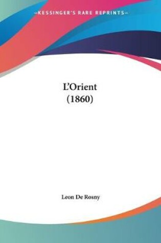 Cover of L'Orient (1860)