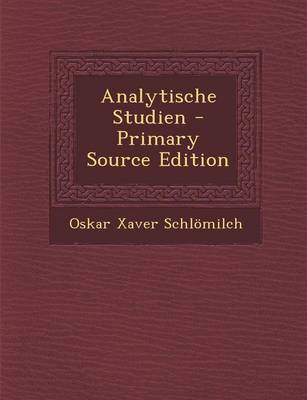 Book cover for Analytische Studien - Primary Source Edition