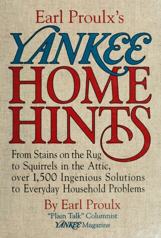 Book cover for Earl Proulx's Yankee Home Hints