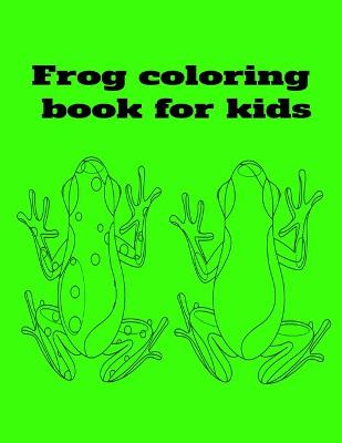 Book cover for Frog coloring book for kids