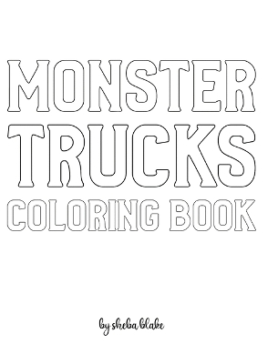 Book cover for Monster Trucks Coloring Book for Children - Create Your Own Doodle Cover (8x10 Hardcover Personalized Coloring Book / Activity Book)