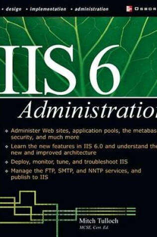 Cover of IIS 6 Administration