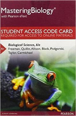 Book cover for Mastering Biology with Pearson Etext -- Standalone Access Card -- For Biological Science