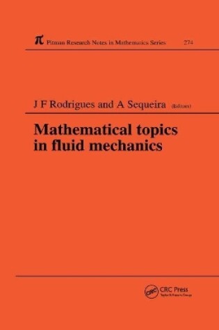 Cover of Mathematical Topics in Fluid Mechanics