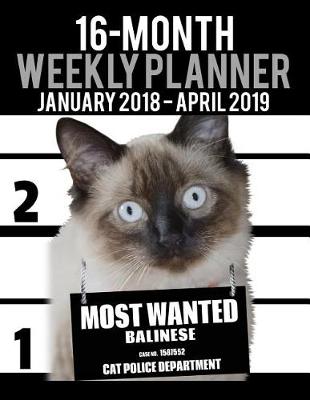 Cover of 2018-2019 Weekly Planner - Most Wanted Balinese