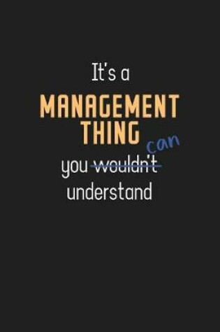 Cover of It's a Management Thing You Can Understand