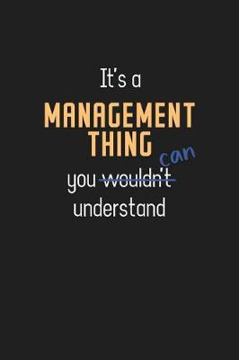 Book cover for It's a Management Thing You Can Understand