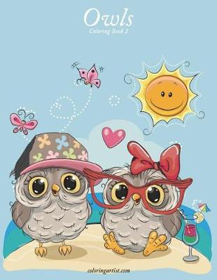 Cover of Owls Coloring Book 2