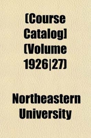 Cover of [Course Catalog] Volume 1926/27