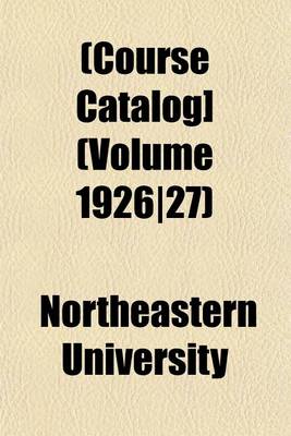 Book cover for [Course Catalog] Volume 1926/27