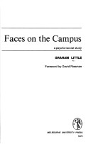 Book cover for Faces on the Campus