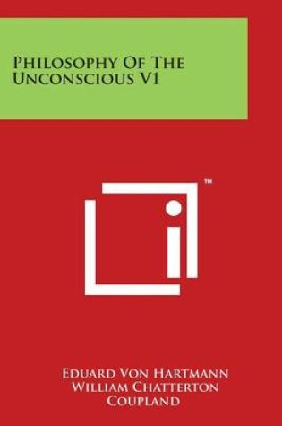 Cover of Philosophy of the Unconscious V1