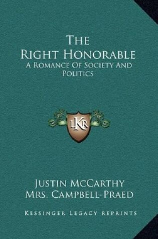 Cover of The Right Honorable